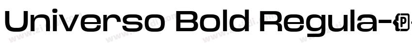Universo Bold Regula字体转换